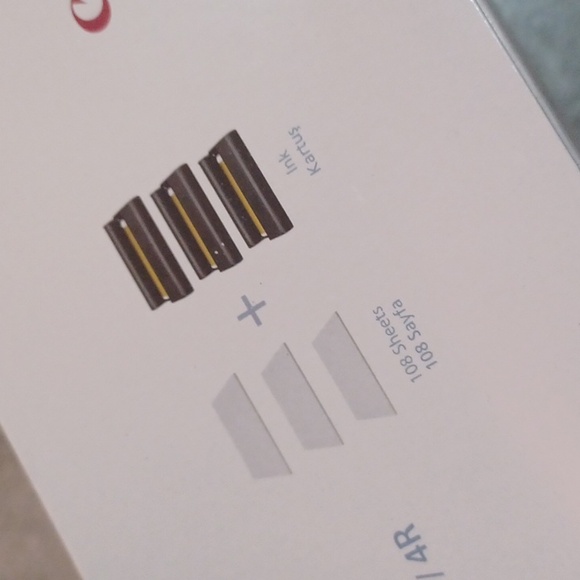 New Canon Selphy CP Ink and Paper Set - Red and White Electronics